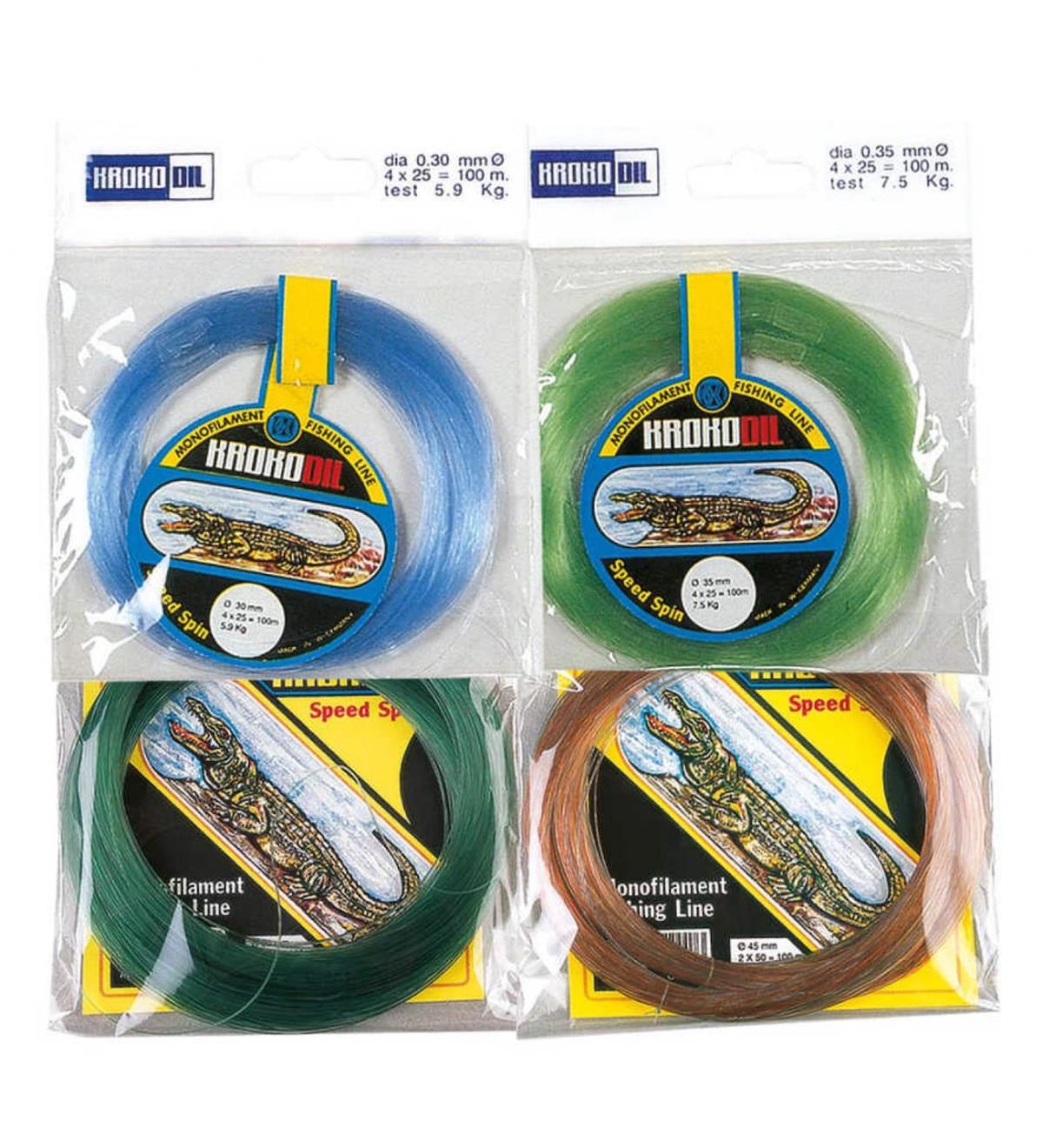 KrokoDil Speed Spin 0.30 mm 5.9 kg 100 Misina Multi Color