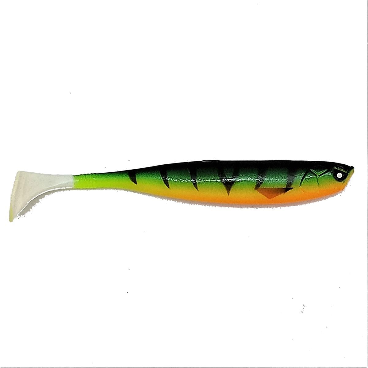 Lucky John Basara 8 cm Siyah Sırt Beyaz Kuyruk Silikon Balık