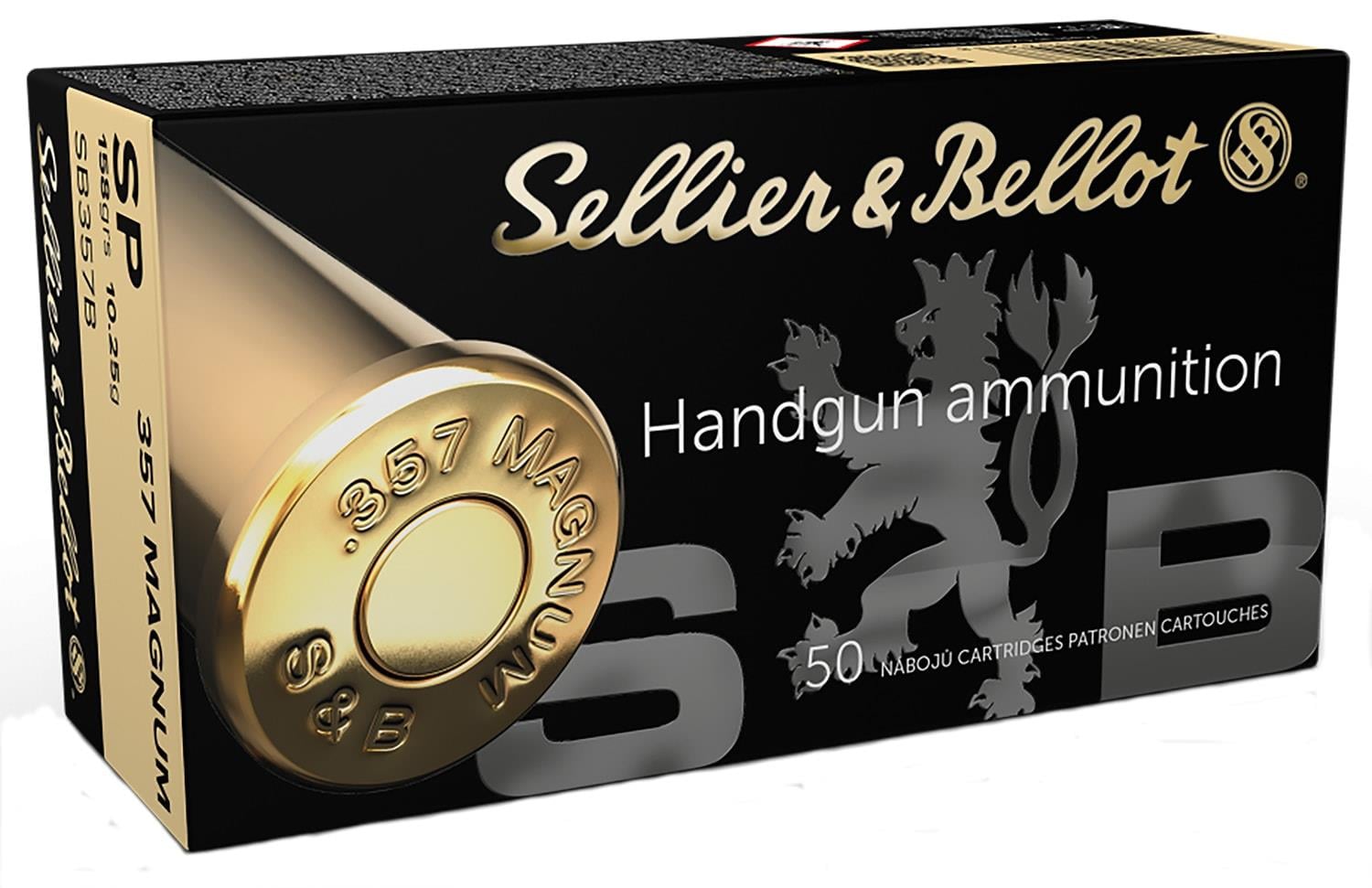 Mermi 357 Magnum Sellier&Bellot (Fmj-158 Grn) tabanca fişeği