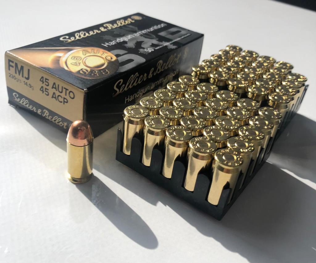 Mermi 45 Acp Sellier & Bellot (Fmj-230 grn) Tabanca Fişeği