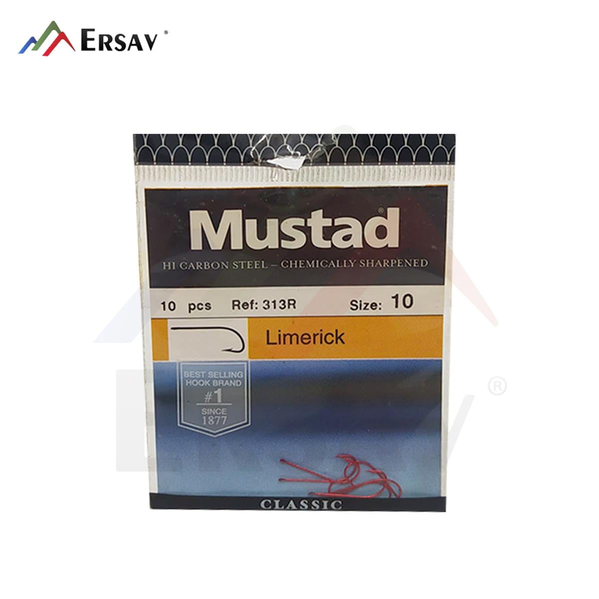 Mustad 313R Limerick İğne No:10