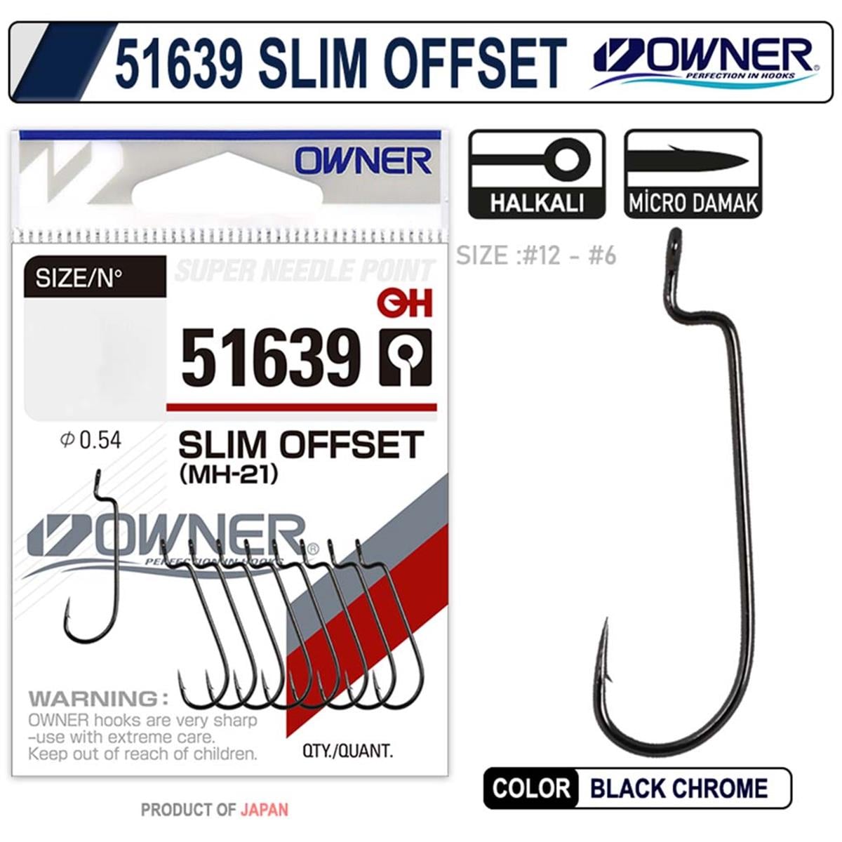 Owner 51639 Slim Offset İğne No:8 9 Lu Paket