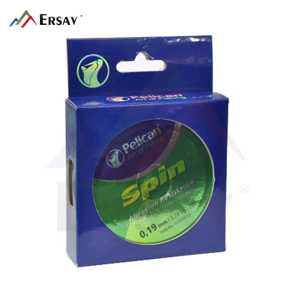 Pelican Spin Naylon 0.22 Mm 4.76 Kg 280 m Yeşil Misina