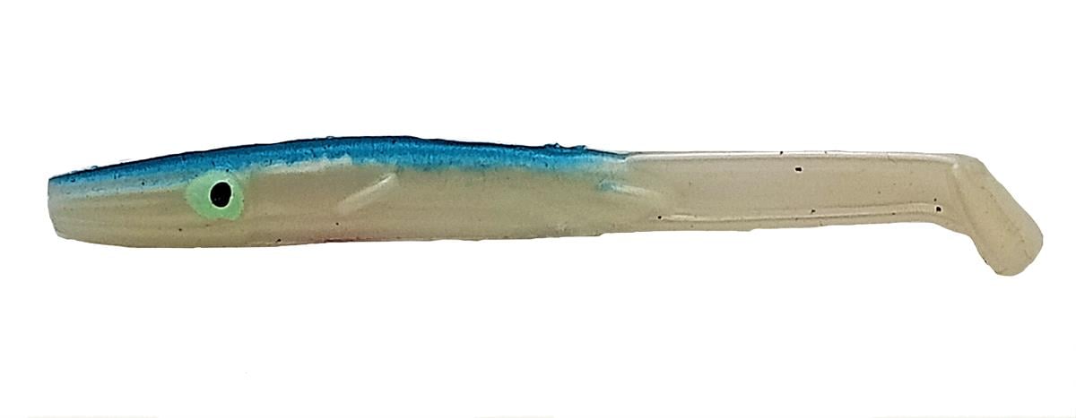 Remixon 85 mm  Sırtı Mavi Raglou Silikon Balık