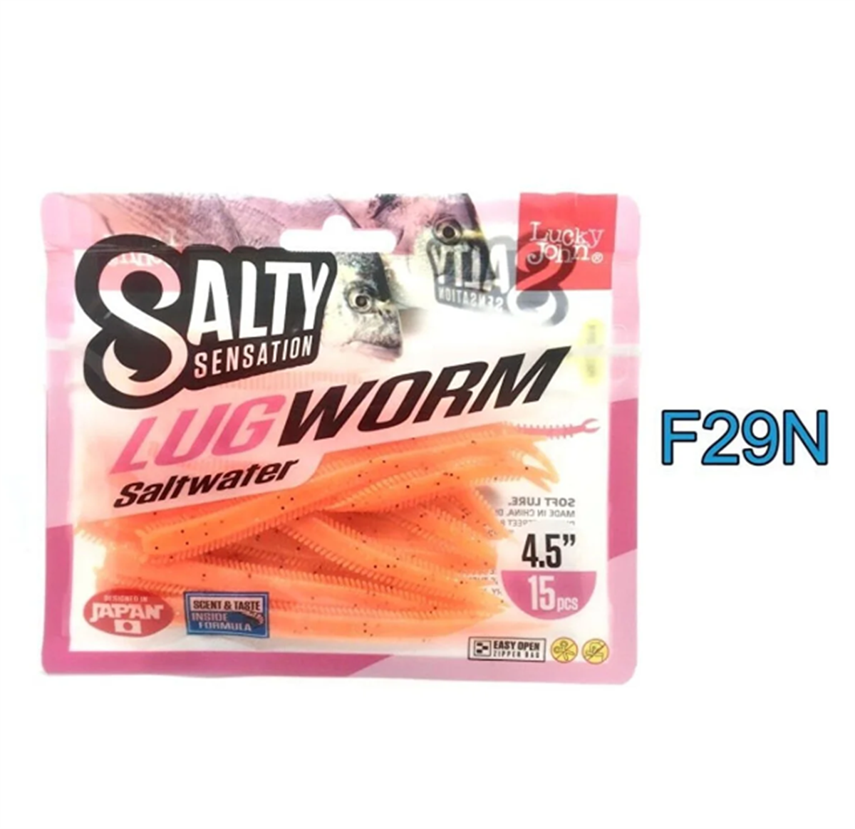 Salty Kugworm Saltwater Silikon Yem Turuncu 2.5 24 pcs