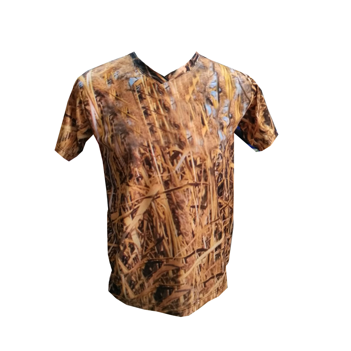 Sarı Saz Desen Tshirt S Beden