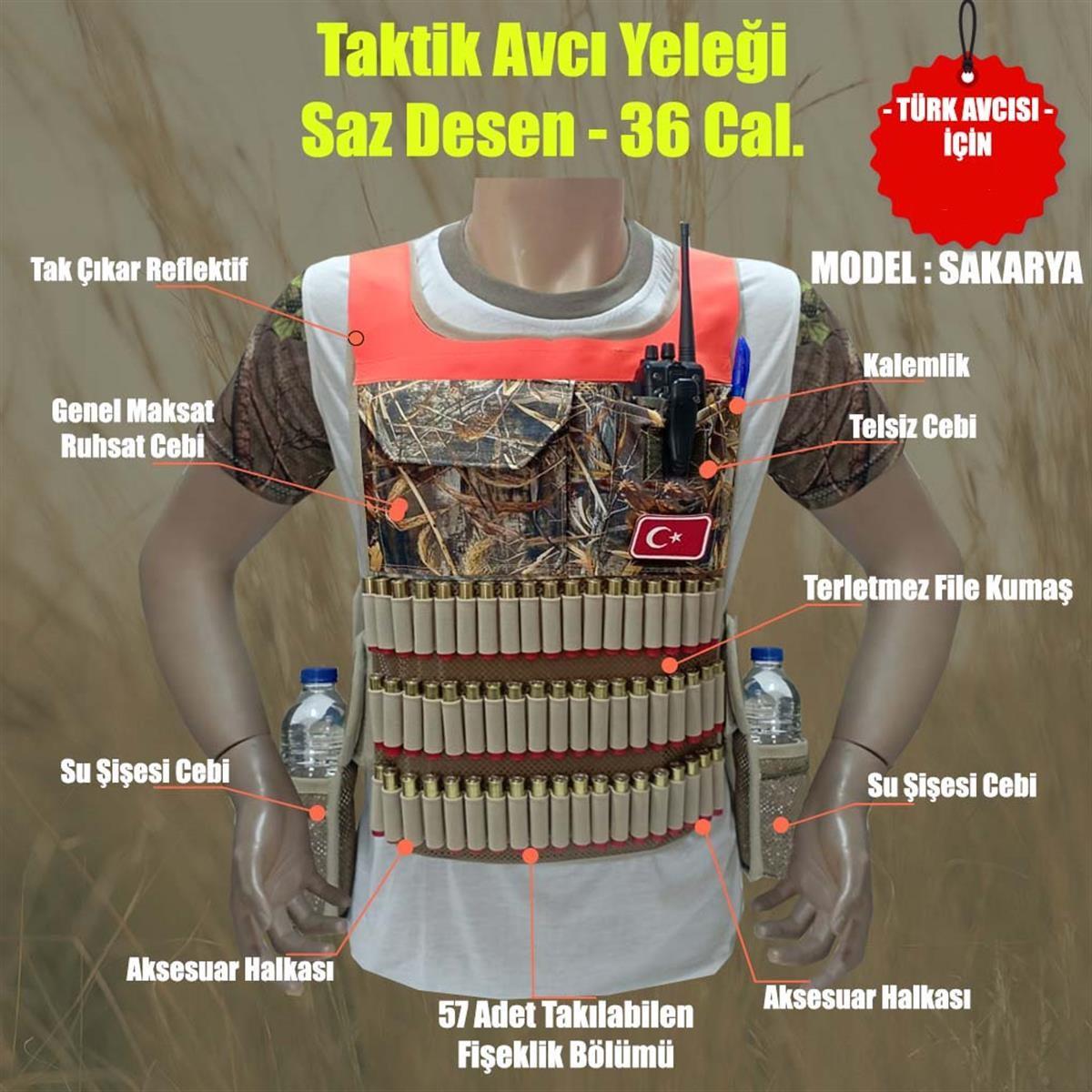 Taktik Avcı Yelek File Saz Sakarya - 36 Cal.Taktik Avcı Yelek File Saz Sakarya - 36 Cal.