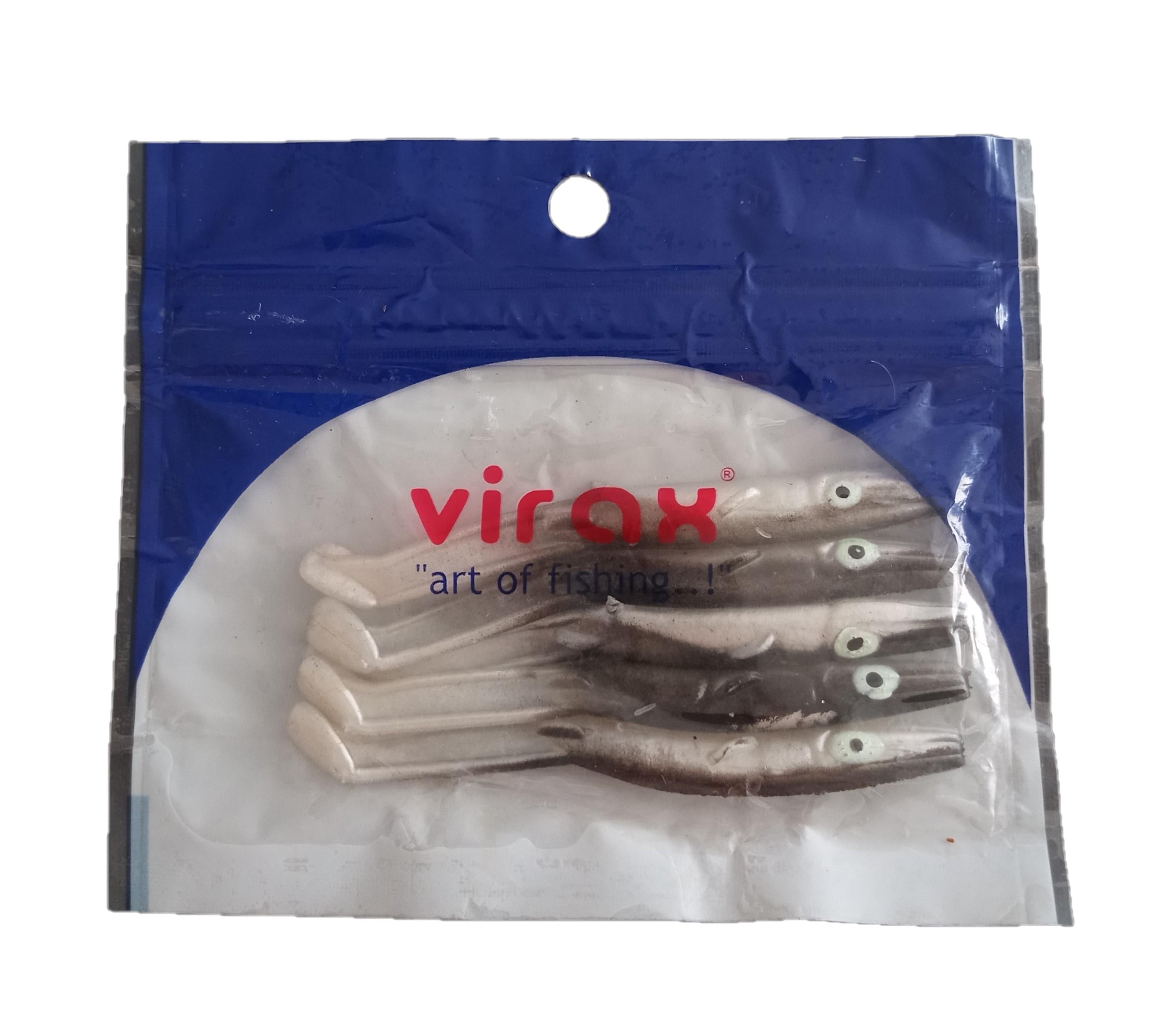 Virax 80 mm Siyahlı Beyazlı Silikon BalıkVirax 80 mm Siyahlı Beyazlı Silikon Balık