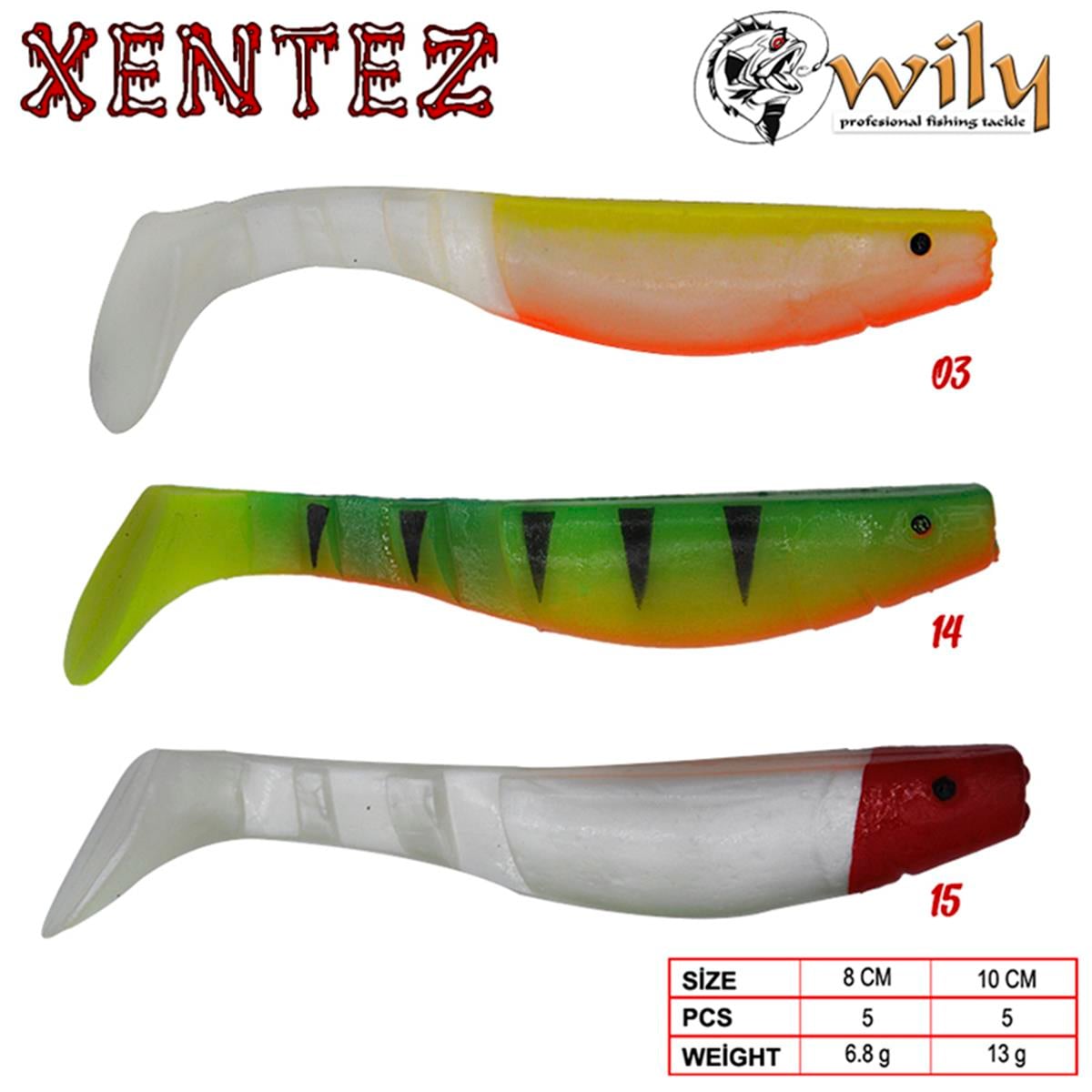 Wily Xentez Turna 8 cm 6.8 gr Silikon Balık C:814