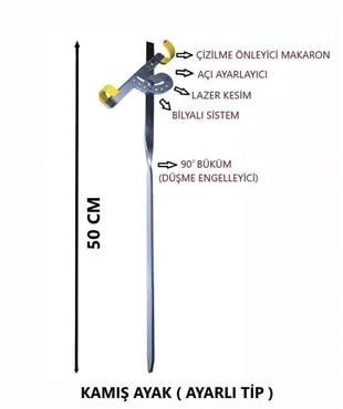 Kamış Ayağı Olta Tutucu (Ayarlı Tip) 50cm