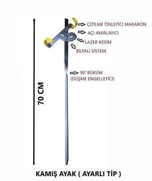 Kamış Ayağı Olta Tutucu (Ayarlı Tip) 70cm