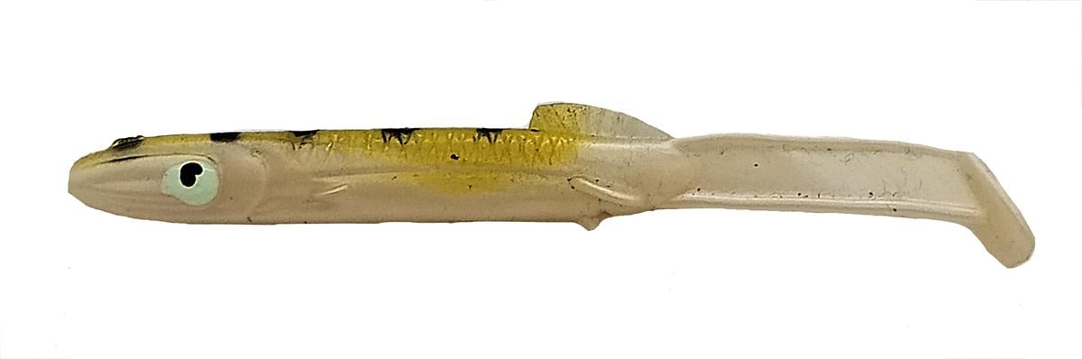 12 cm Siyah Çizgili Sırt Raglou Silikon Balık