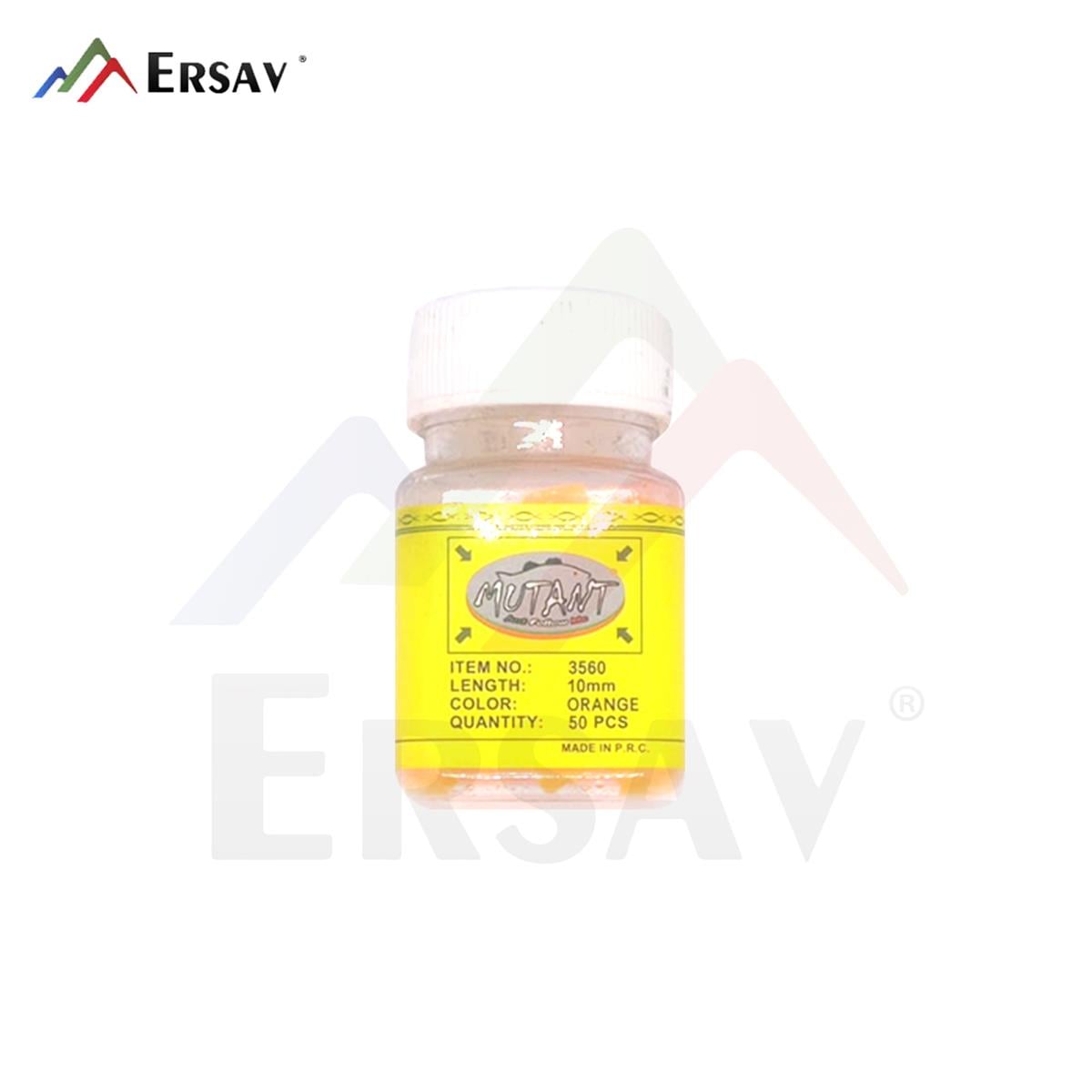 3560 Mutant Mısır 1 cm 0.4 gr 50 Parça Turuncu