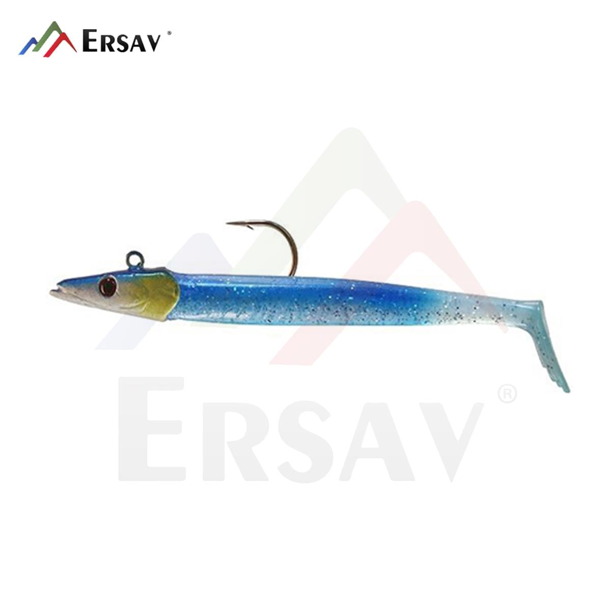 Aqua Salty EEL 23 gr 2+1 Silikon Blue Silver