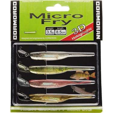Cormoran Micro Fry 85 mm 3.5 gr 4 Lü Silikon Balık Set:42Cormoran Micro Fry 85 mm 3.5 gr 4 Lü Silikon Balık Set:42