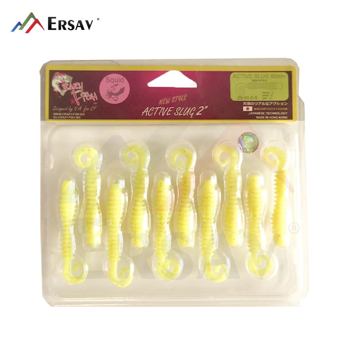 Crazy Fish Active Slug 2 50 mm Silikon Yem C:06