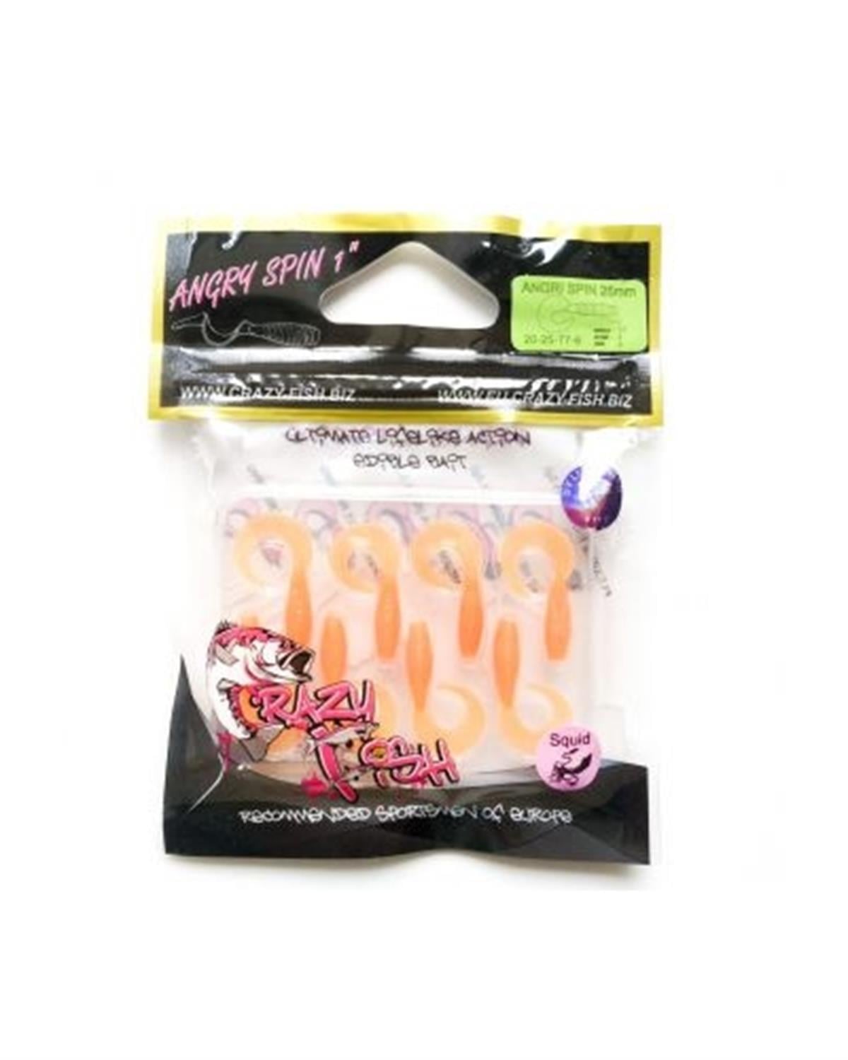 Crazy Fish Angry Spin 1 25 mm Silikon Yem C:77