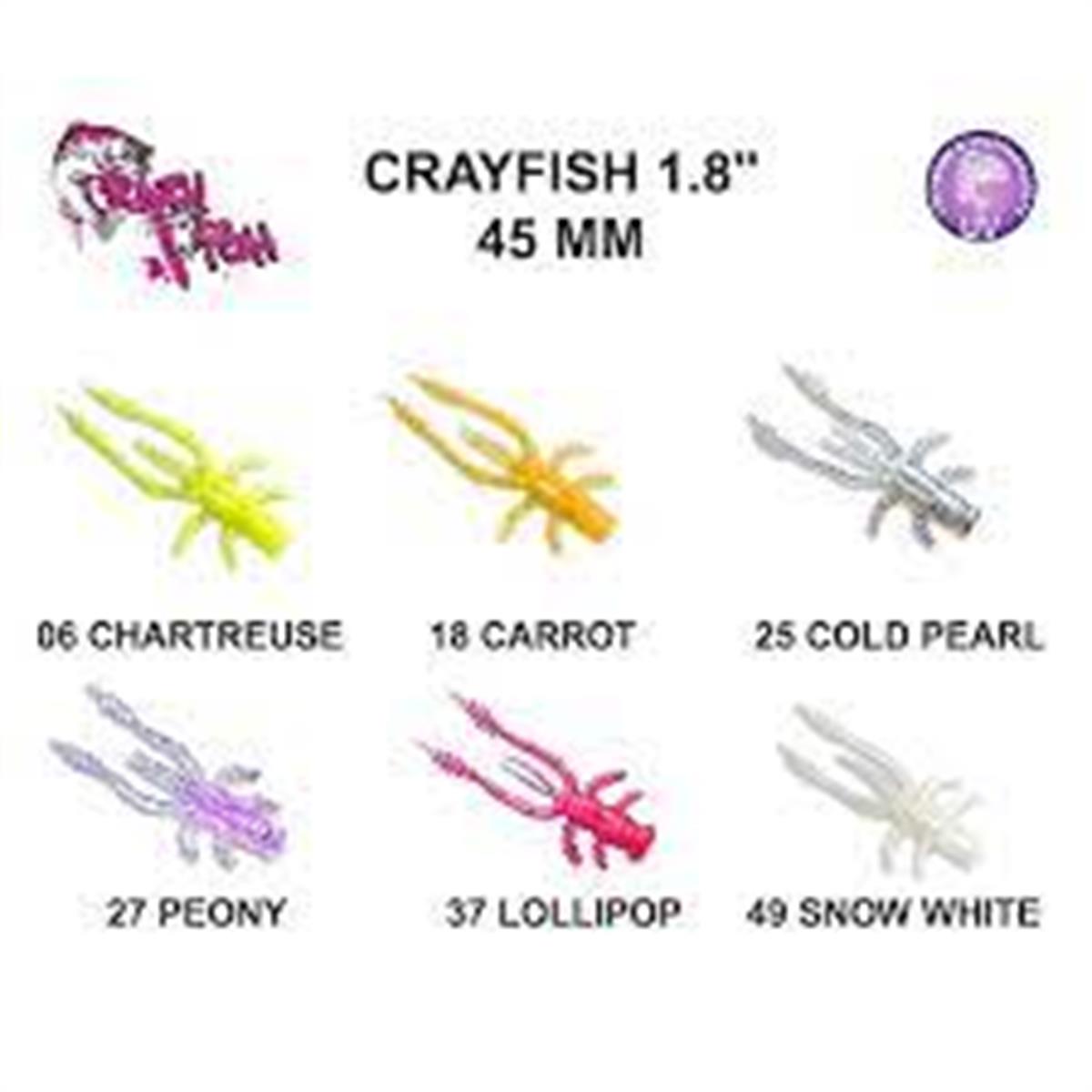 Crazy Fish CrayFish 1.8 45 mm Silikon Yem C:37