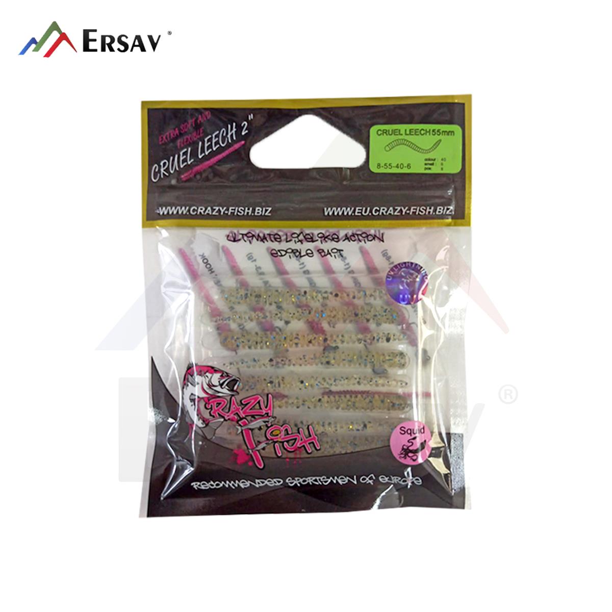 Crazy Fish Cruel Leech 2 55 mm Silikon Yem C:40