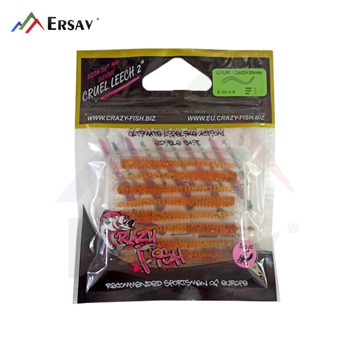 Crazy Fish Cruel Leech 2 55 mm Silikon Yem C:04