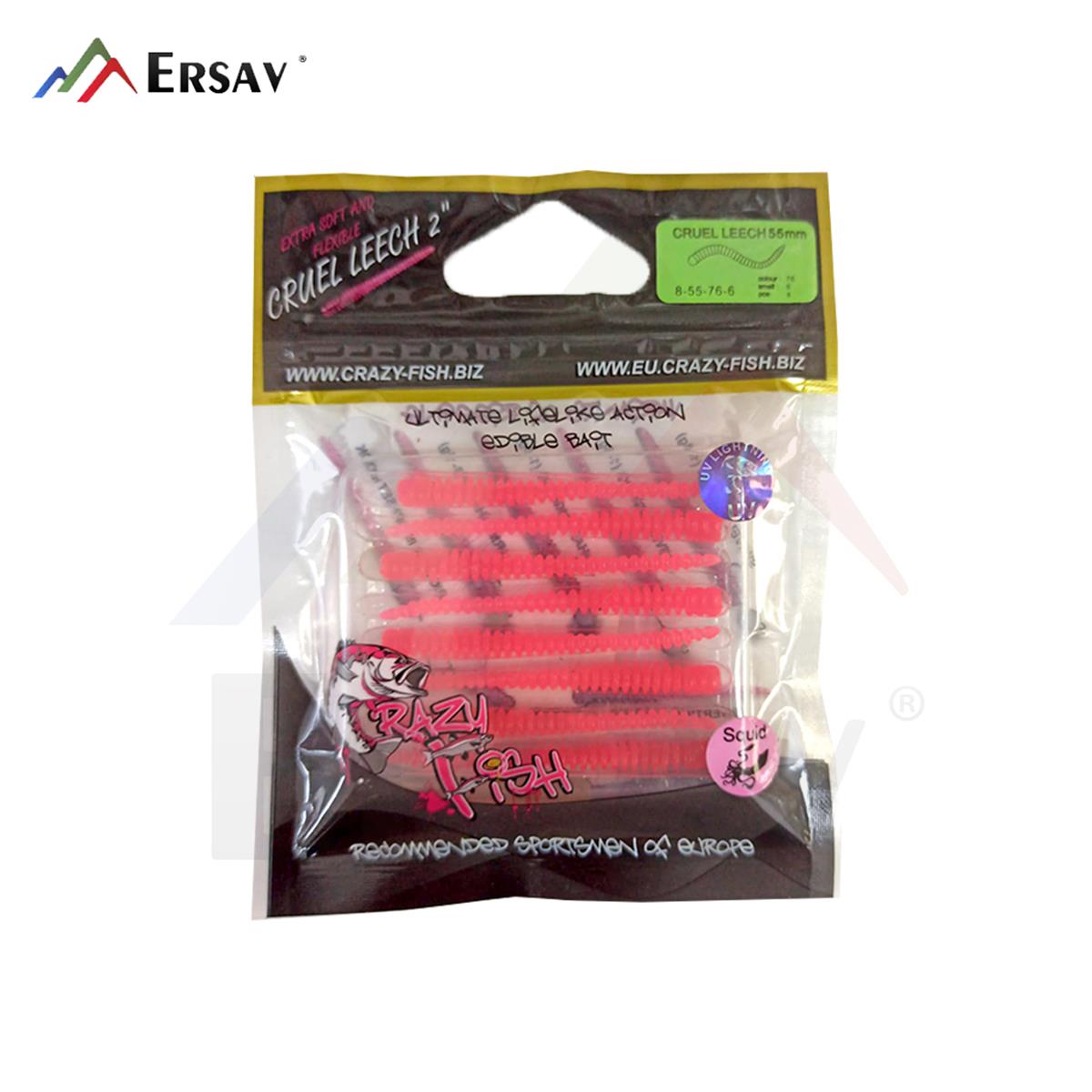 Crazy Fish Cruel Leech 2 55 mm Silikon Yem C:76