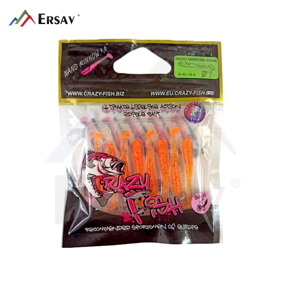 Crazy Fish Nano Minnow 1.6 40 mm Silikon Yem C:18
