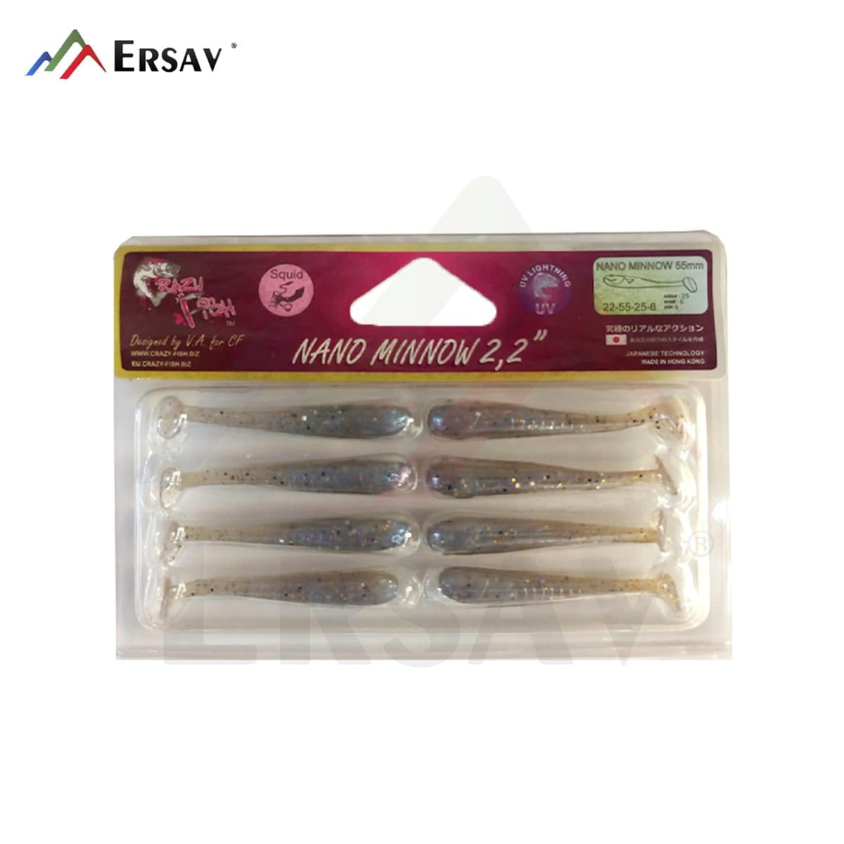 Crazy Fish Nano Minnow 2.2 55 mm Silikon Yem C:25