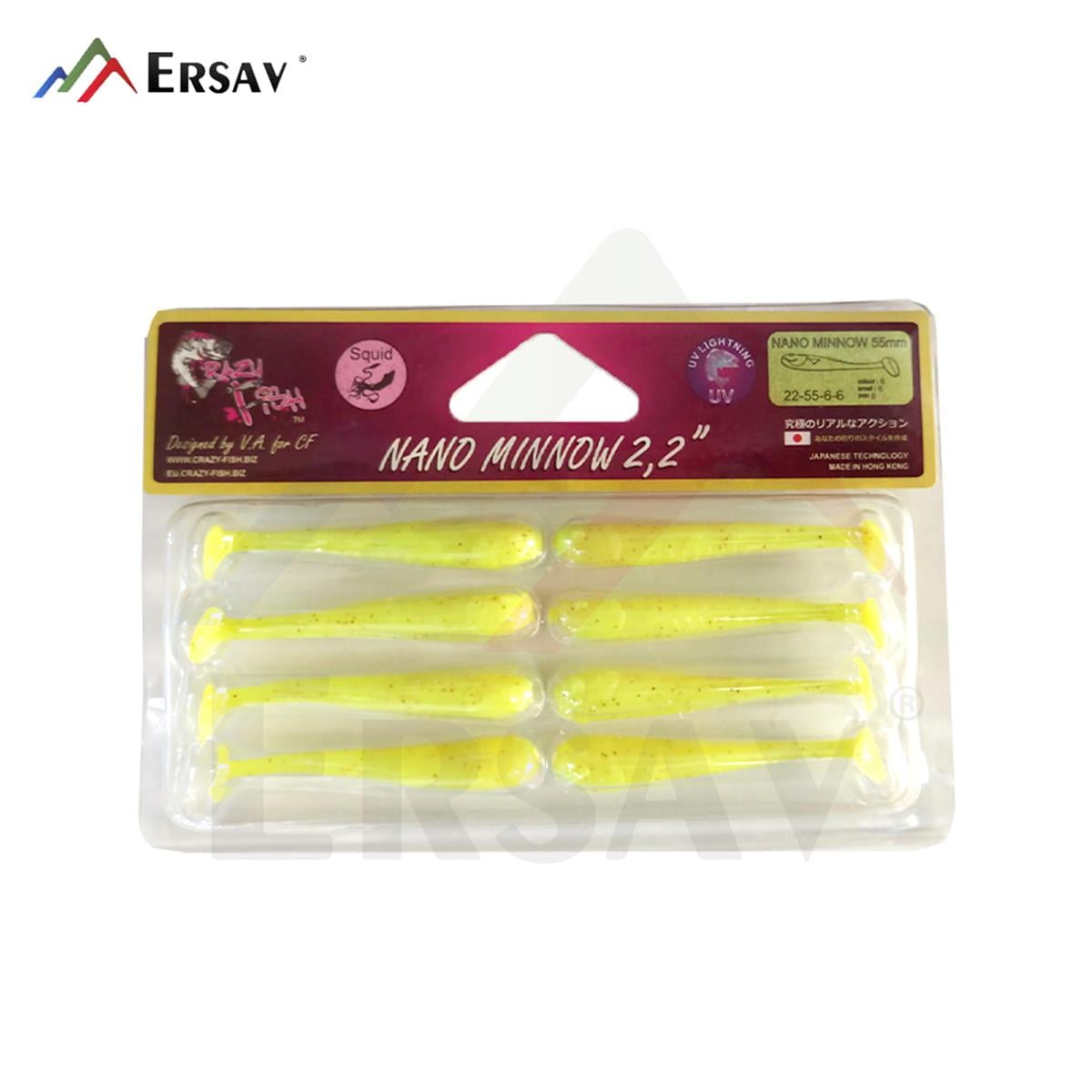 Crazy Fish Nano Minnow 2.2 55 mm Silikon Yem C:06