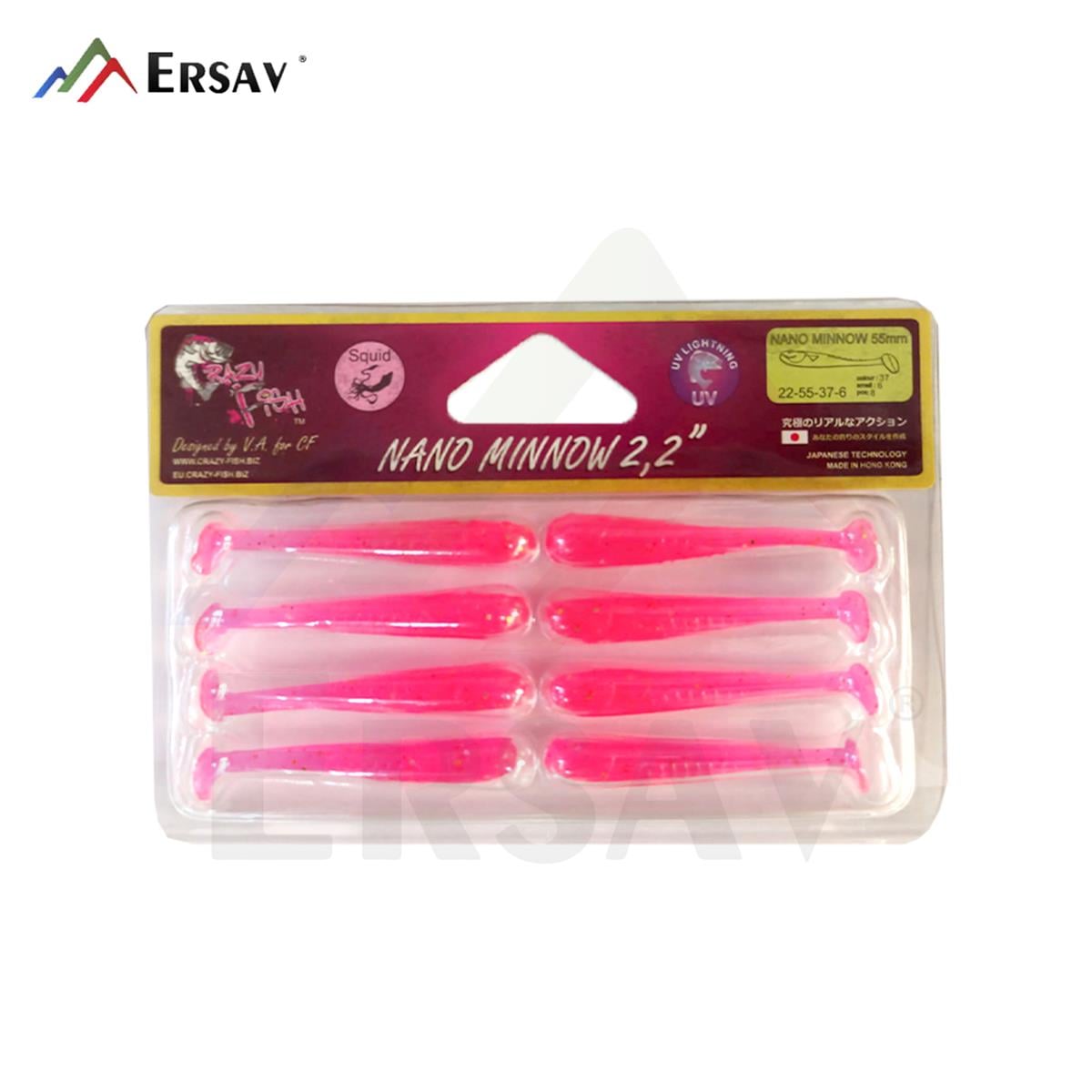 Crazy Fish Nano Minnow 2.2 55 mm Silikon Yem C:37