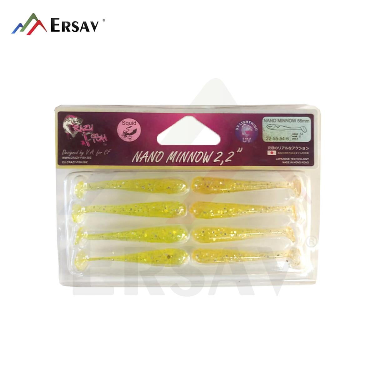 Crazy Fish Nano Minnow 2.2 55 mm Silikon Yem C:54