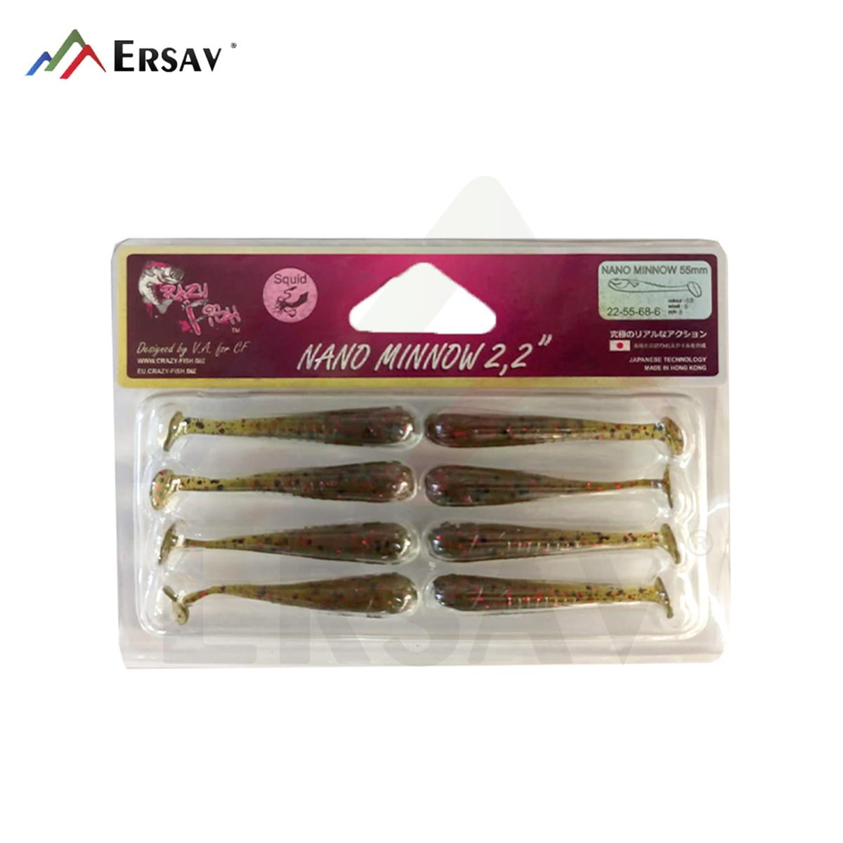 Crazy Fish Nano Minnow 2.2 55 mm Silikon Yem C:68