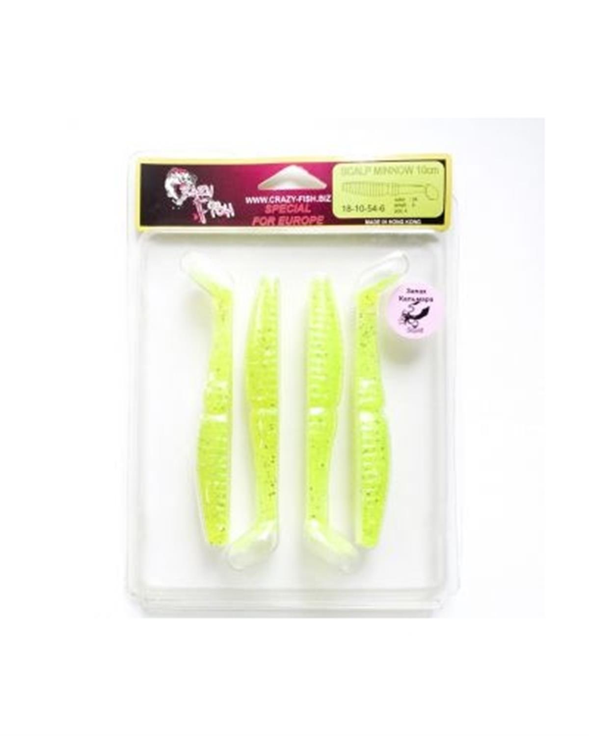 Crazy Fish Scalp Minnow 100 mm Silikon Yem C:54