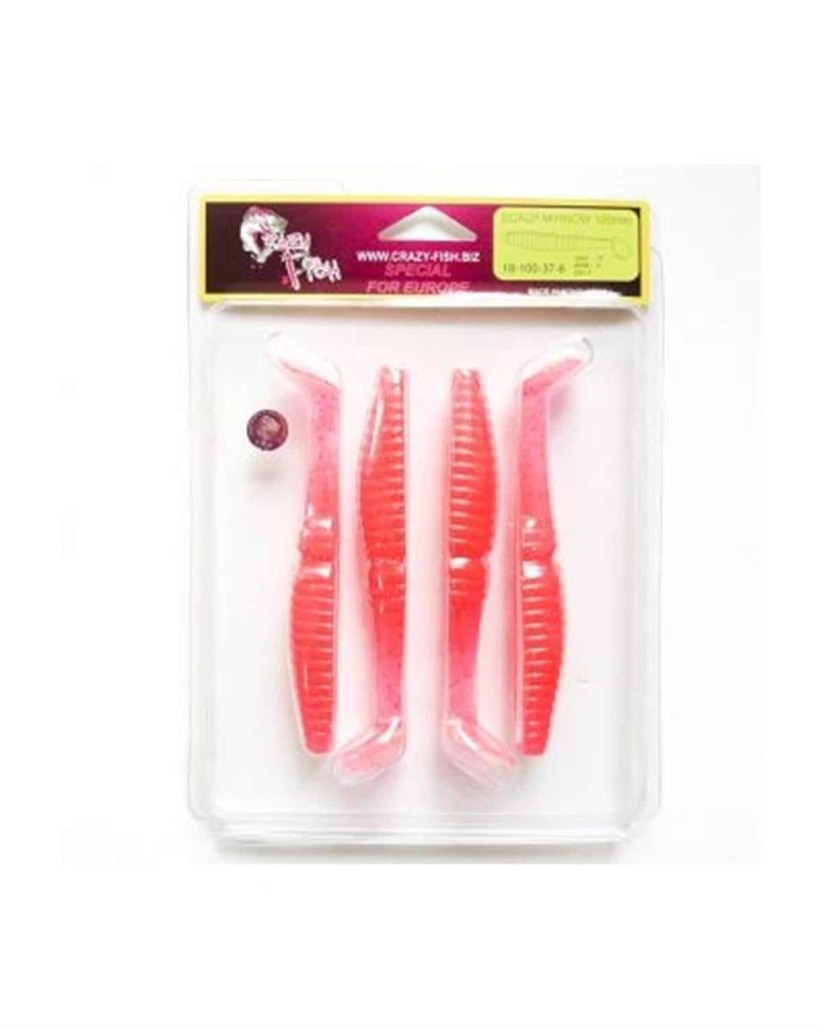 Crazy Fish Scalp Minnow 100 mm Silikon Yem C:37