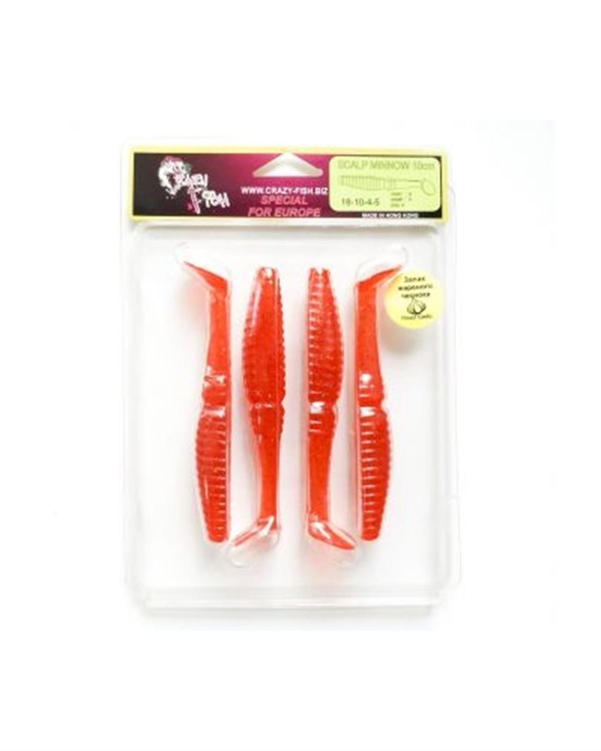 Crazy Fish Scalp Minnow 100 mm Silikon Yem C:04