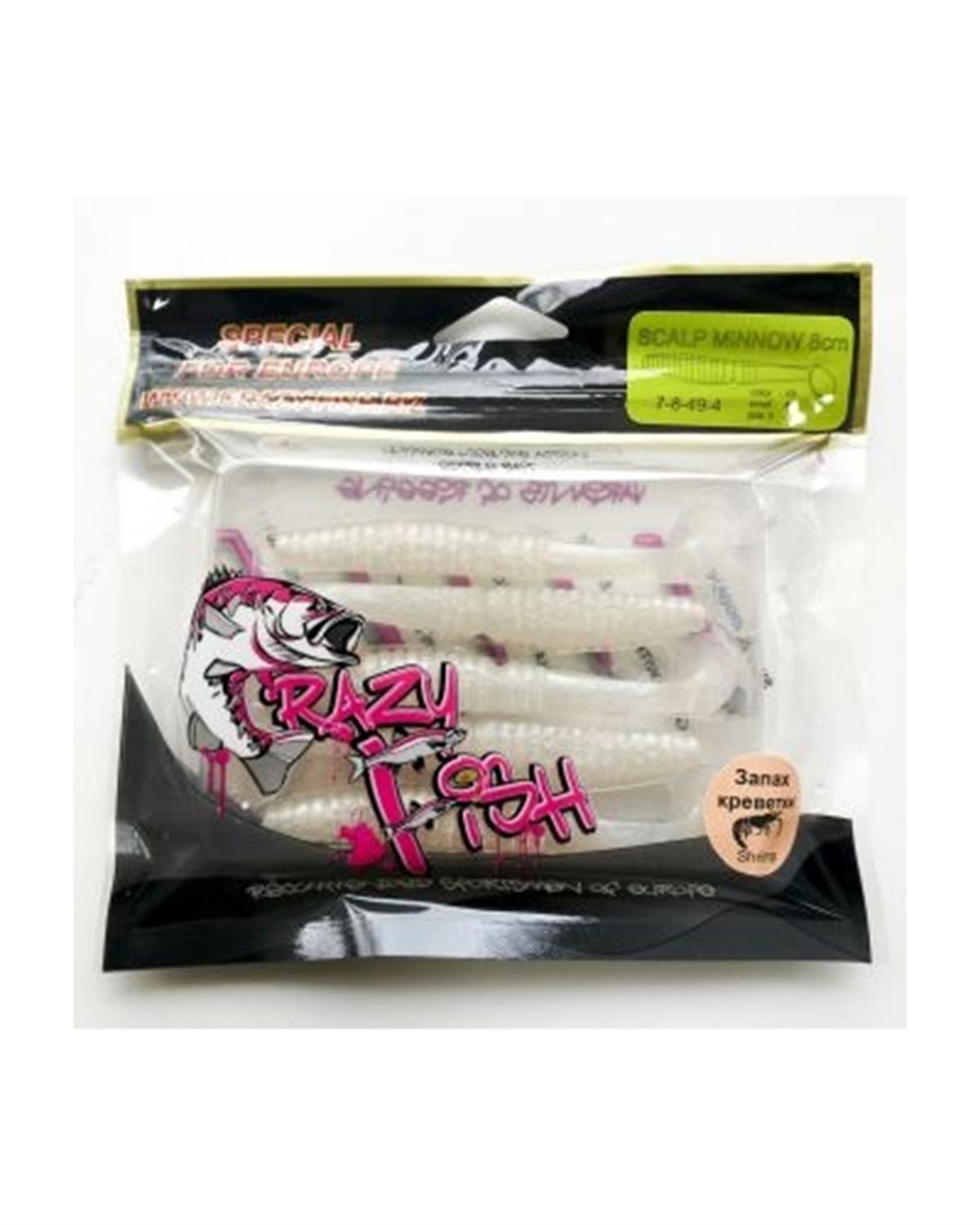 Crazy Fish Scalp Minnow 80 mm Silikon Yem C:49