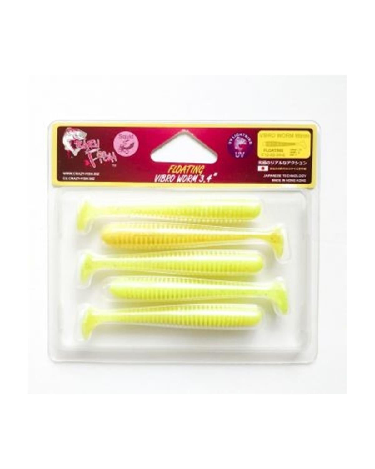 Crazy Fish Vibro Worm 3.4 85 mm Silikon Yem C:54