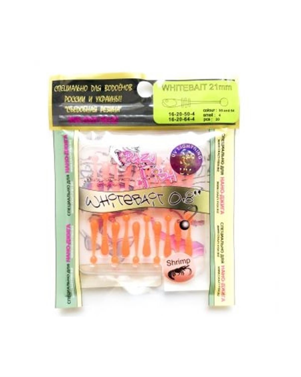 Crazy Fish Whitebait 0.8 21 mm Silikon Yem C:50/64