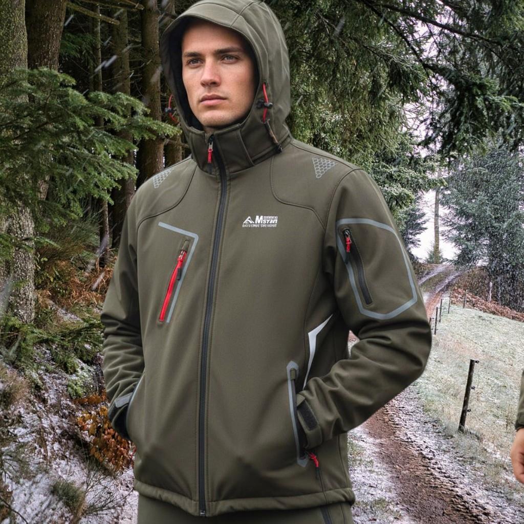 Double Softshell Mont - Haki