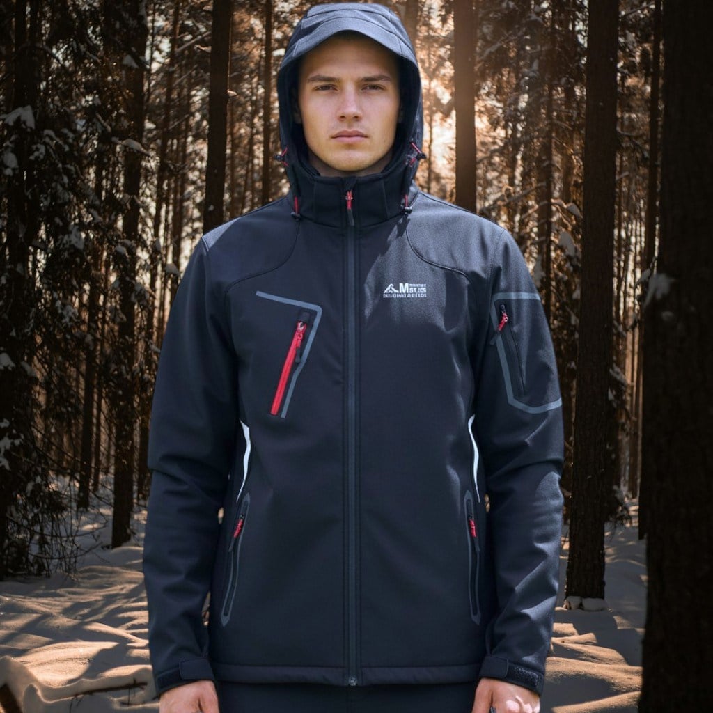 Double Softshell Mont - Siyah