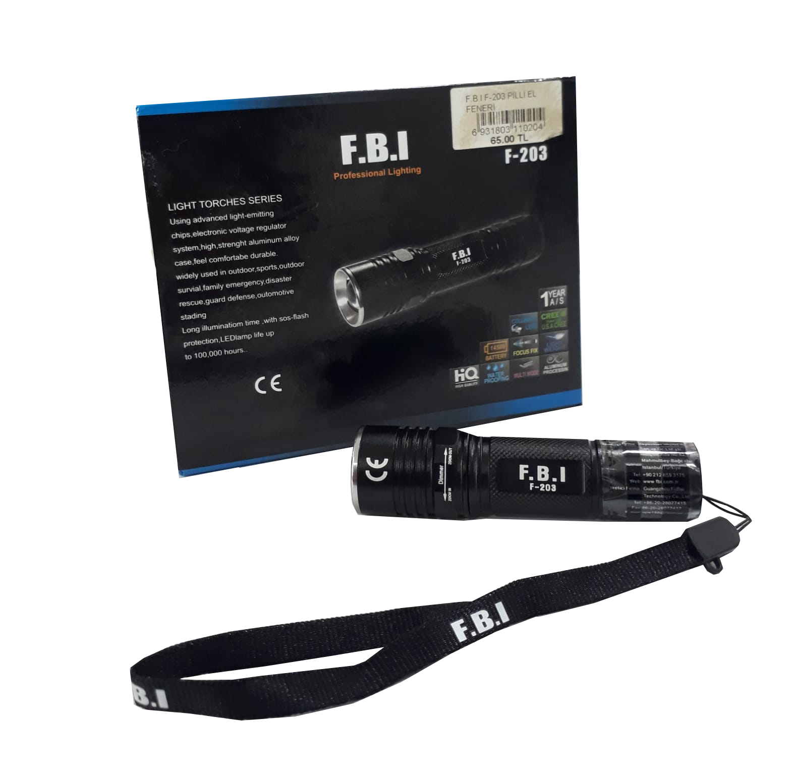 F.B.I F-203 Pilli El FeneriF.B.I F-203 PİLLİ EL FENERİ