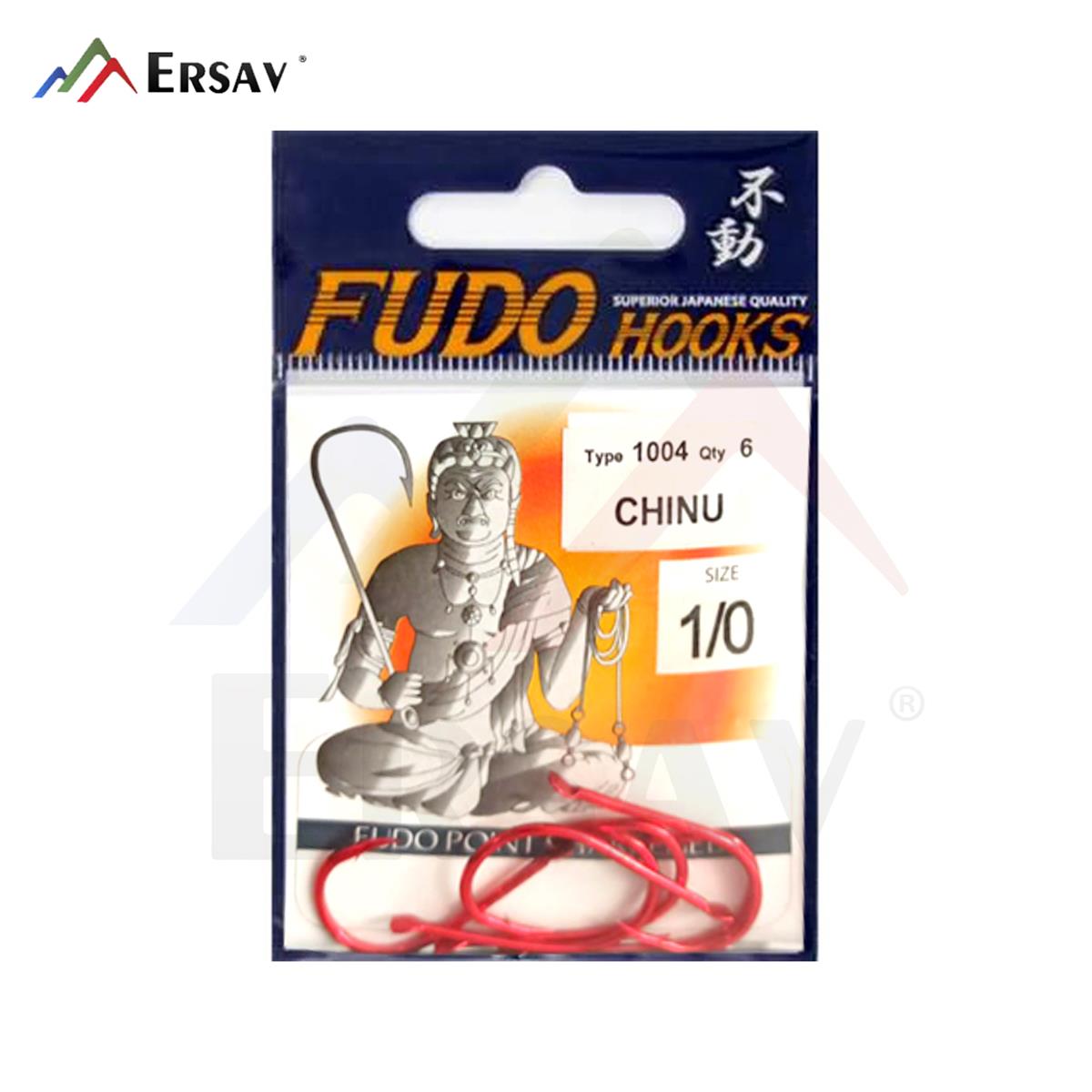 Fudo Hooks CHİNU-RD - 1004 Kırmızı İğne No:1/0