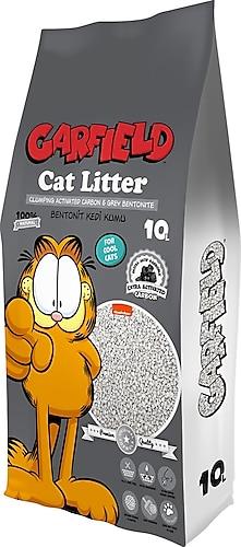 Garfield 10 Aktif Karbonlu Bentonit Kedi Kumu