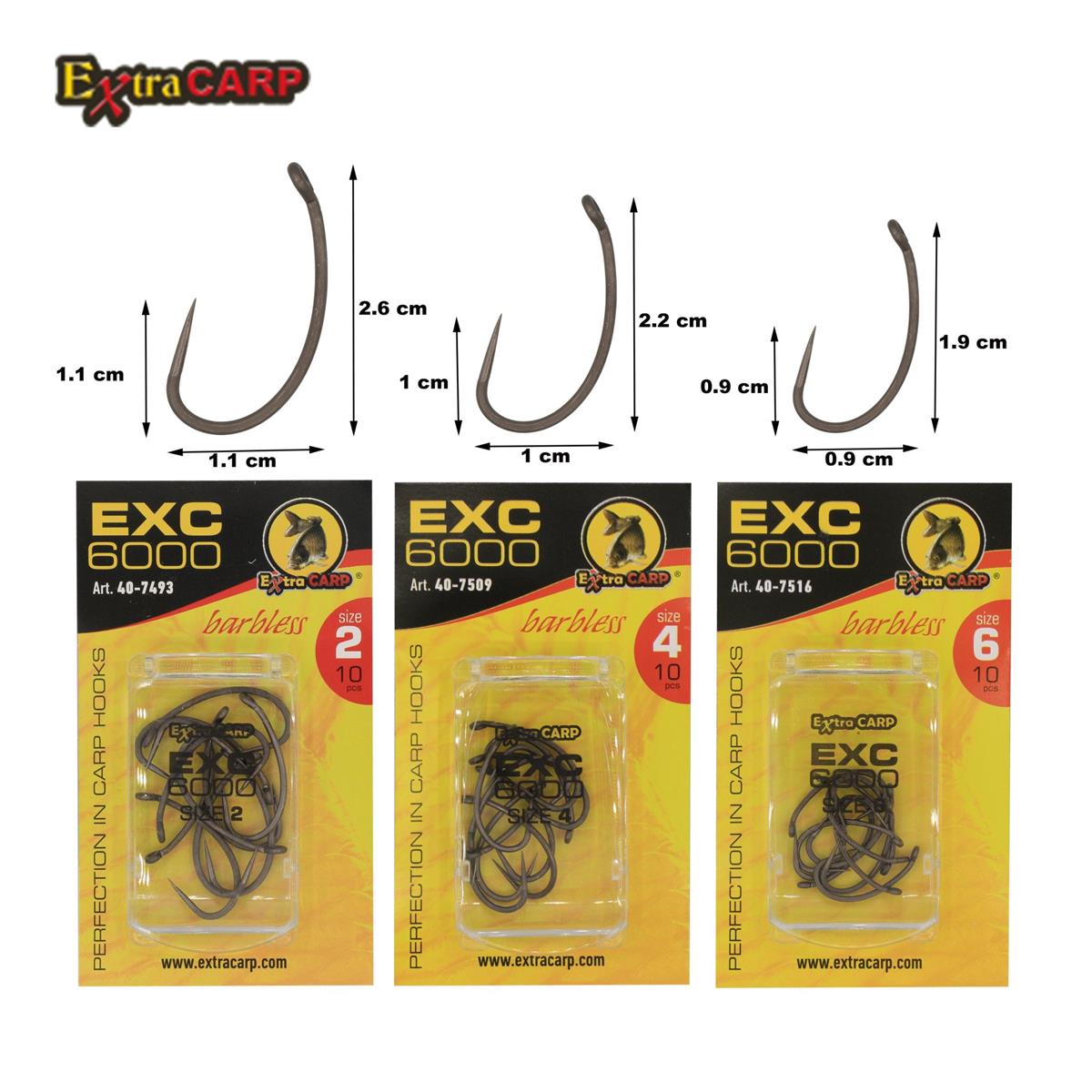 Hooks Exc 6000 No:6 (10pcs)