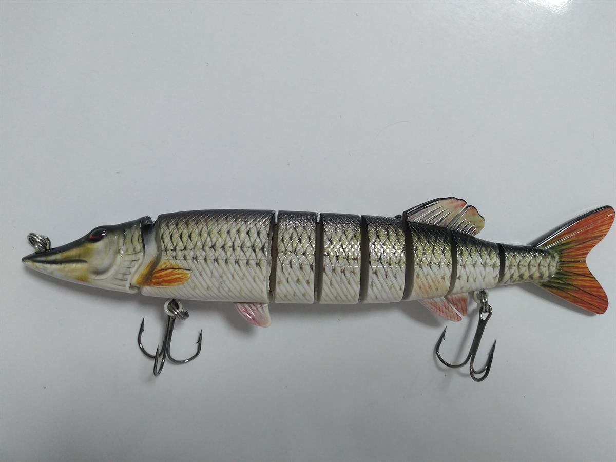 Jaxon 20.5 cm 69 gr Çift İğne 8 Eklemli Turna Maket Balık C:02