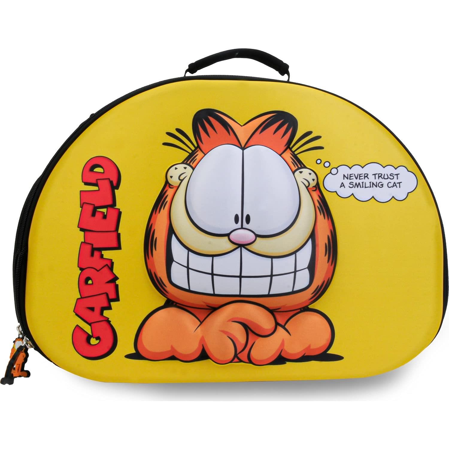 Kedi Taşıma Çantası 3D Eva Garfield Kabartmalı Sarı
