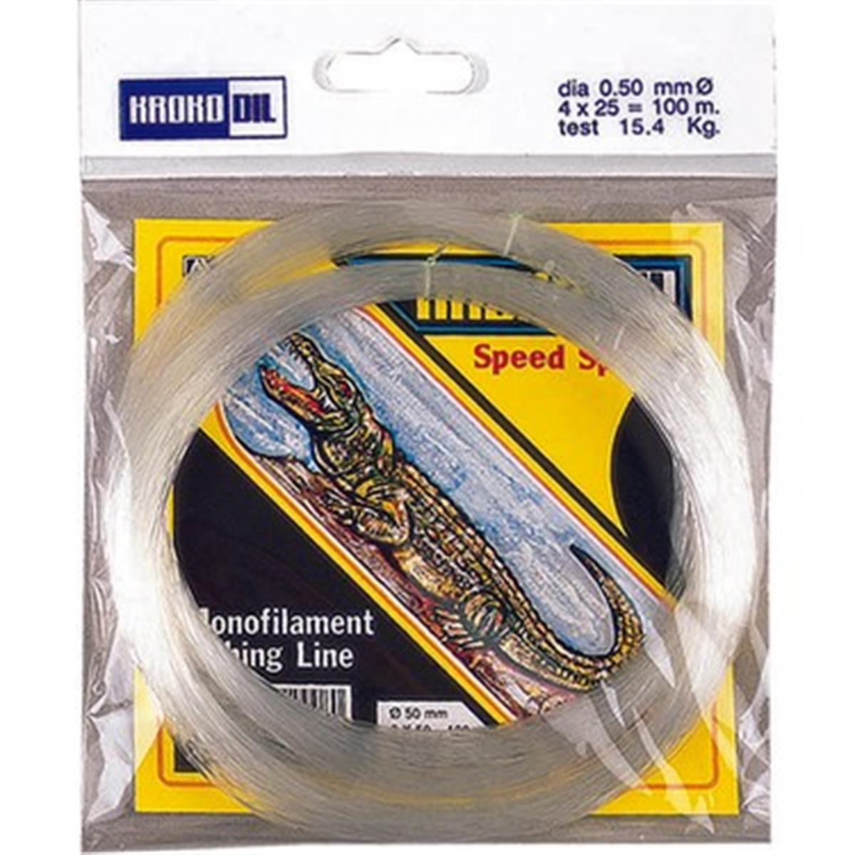 KrokoDil Speed Spin 0.10 mm 1.1 kg 100 m Poşet Beyaz Misina