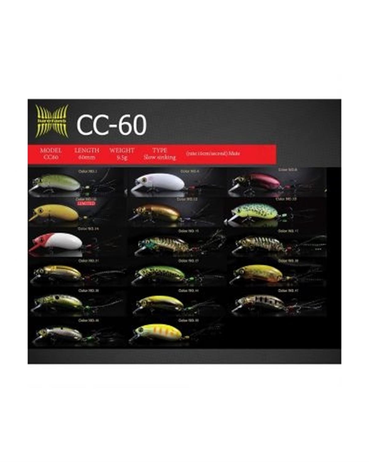 Lurefans CC60 6 cm 9.5 gr Slow Sinking C:10014