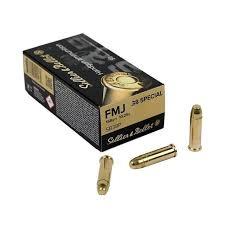 Mermi 38 Special (sp) Sellier&Bellot (Fmj-158 Grn) tabanca fişeği