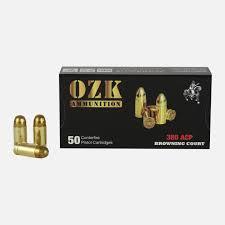 Mermi 9x17 mm (380 auto ) Özkursan (Fmj 100 grn) tabanca fişeği