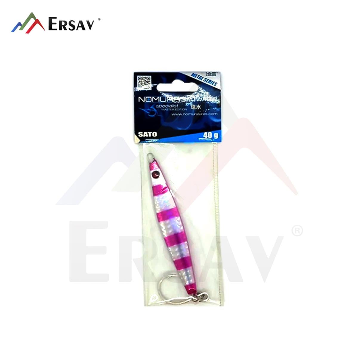 Nomura Sato 40 Gr Jig NM41018840 Chrome Pink Stripes